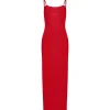 Convertible Slit Maxi Dress