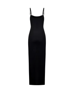 Convertible Slit Maxi Dress