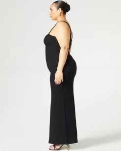 Convertible Slit Maxi Dress