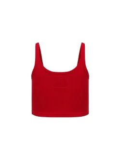 Logo Crop Tank Top