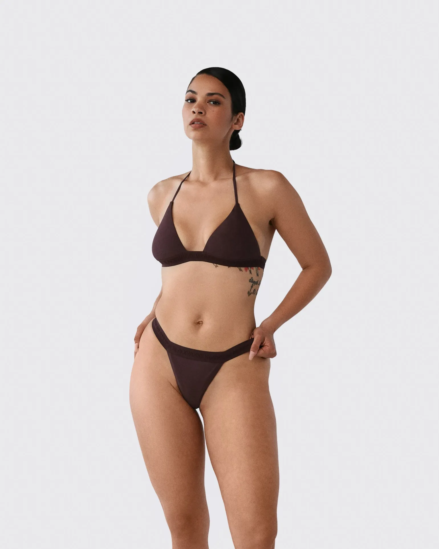 Logo Halter Bikini Top