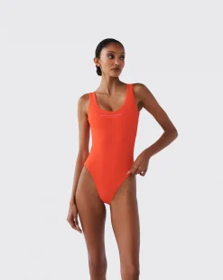 Logo One-Piece Swimsuit