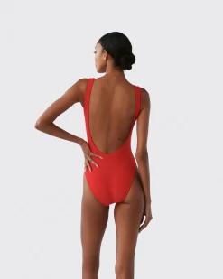 Logo One-Piece Swimsuit