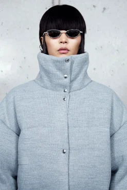 Ribbed Comforter Coat