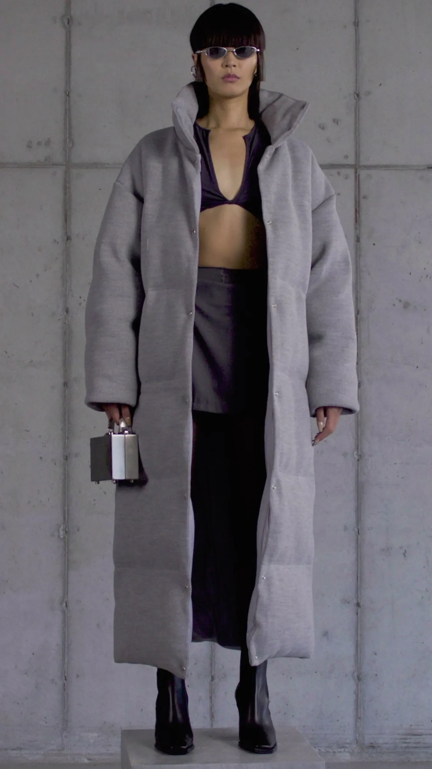 Ribbed Comforter Coat