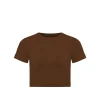 Ribbed Crew Neck Crop Top