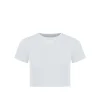 Ribbed Crew Neck Crop Top
