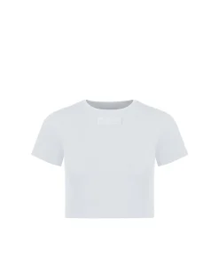 Ribbed Crew Neck Crop Top
