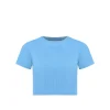 Ribbed Crew Neck Crop Top