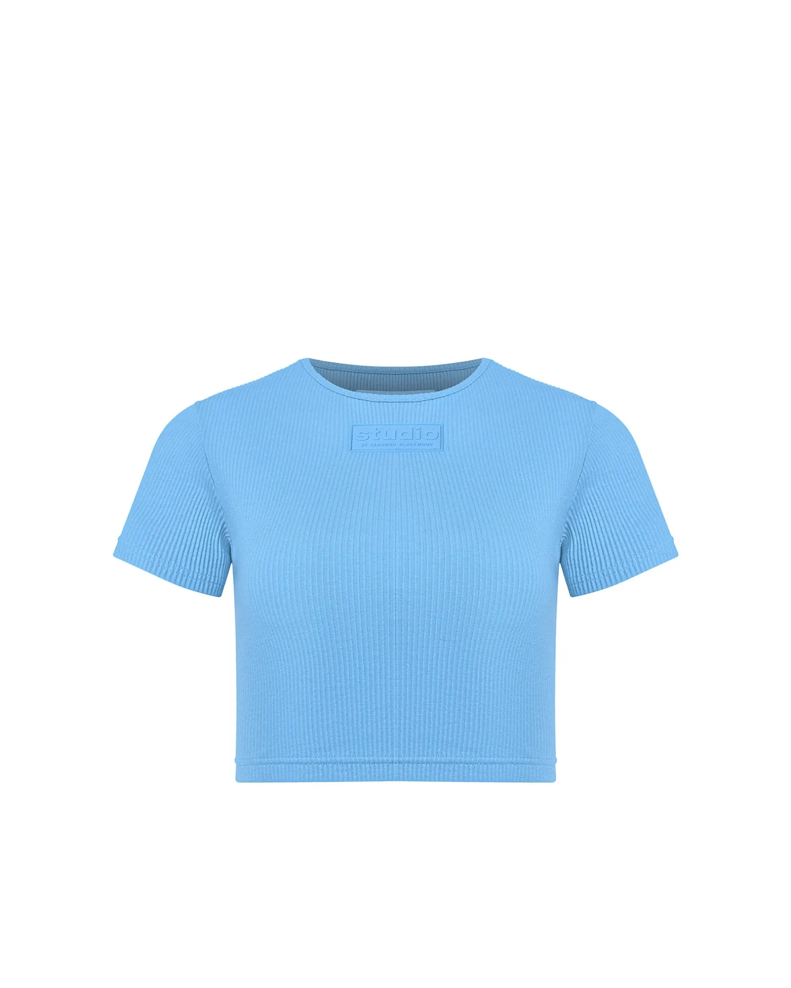 Ribbed Crew Neck Crop Top