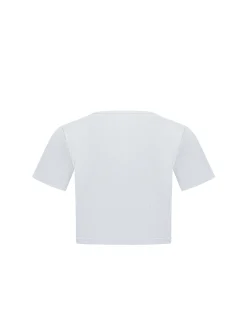 Ribbed Crew Neck Crop Top