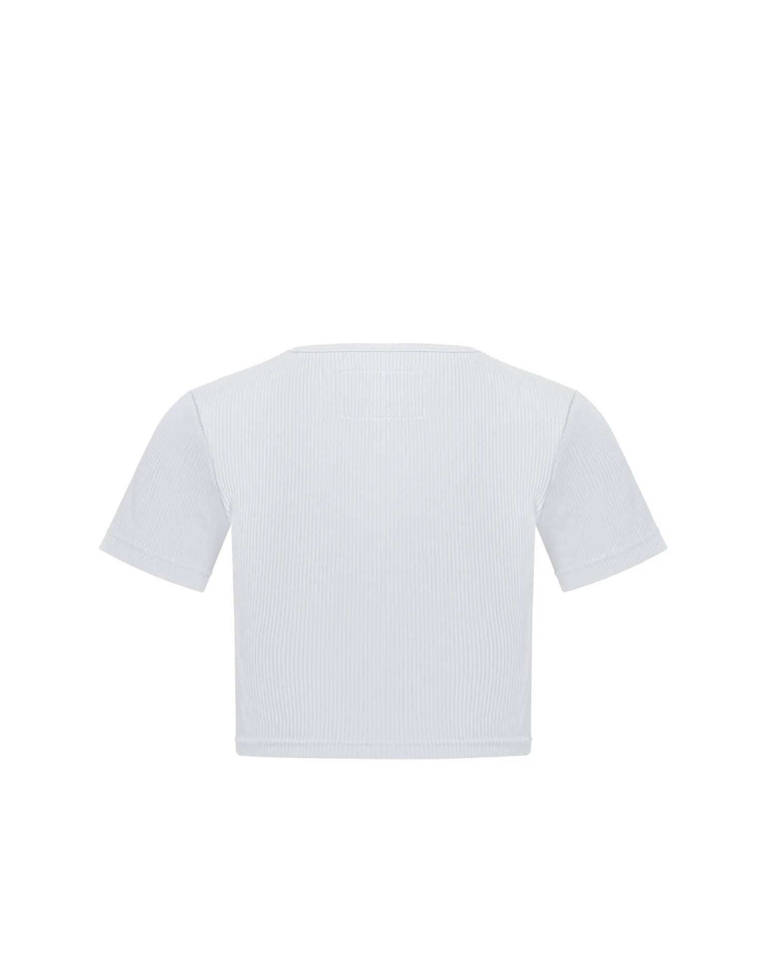 Ribbed Crew Neck Crop Top