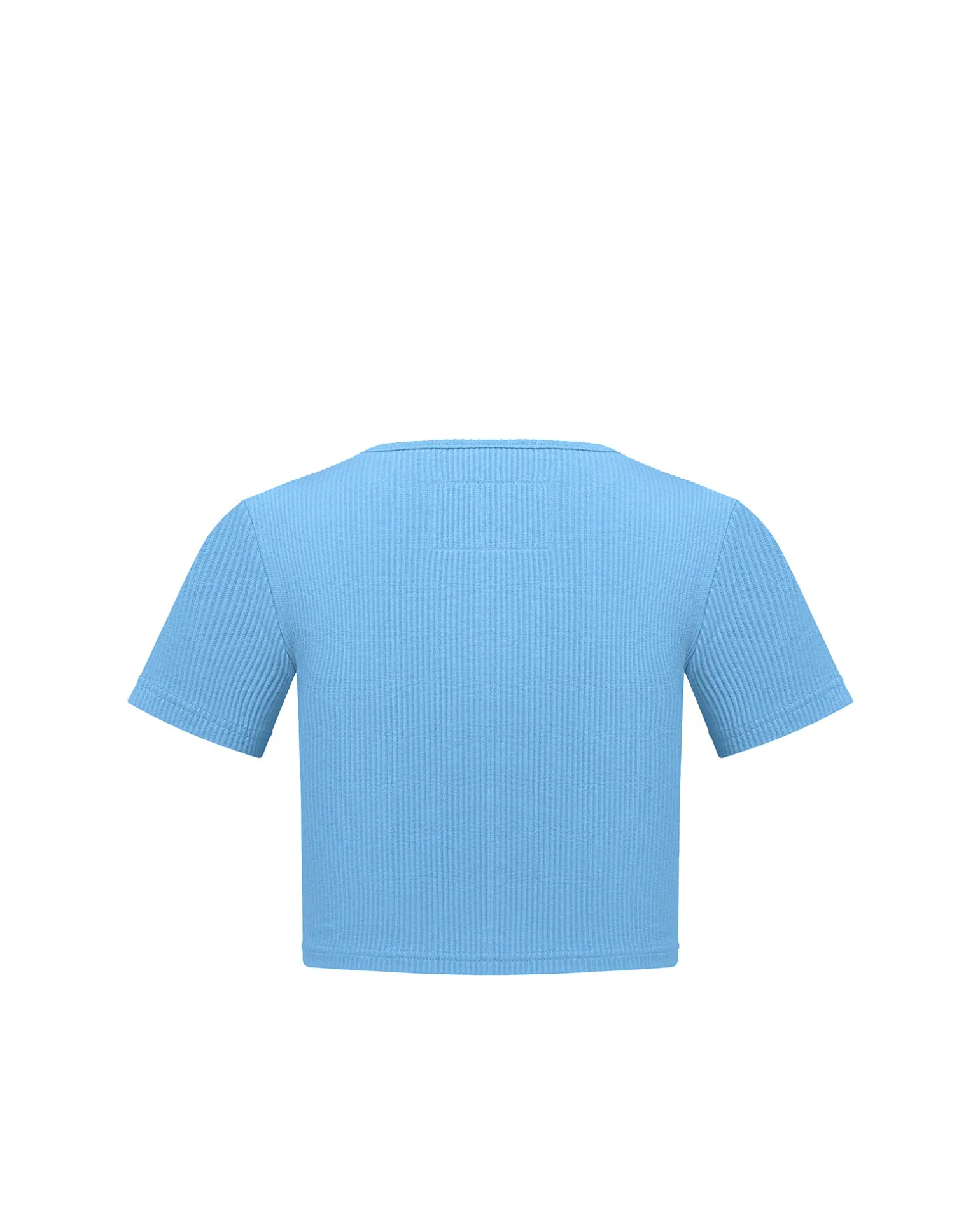 Ribbed Crew Neck Crop Top