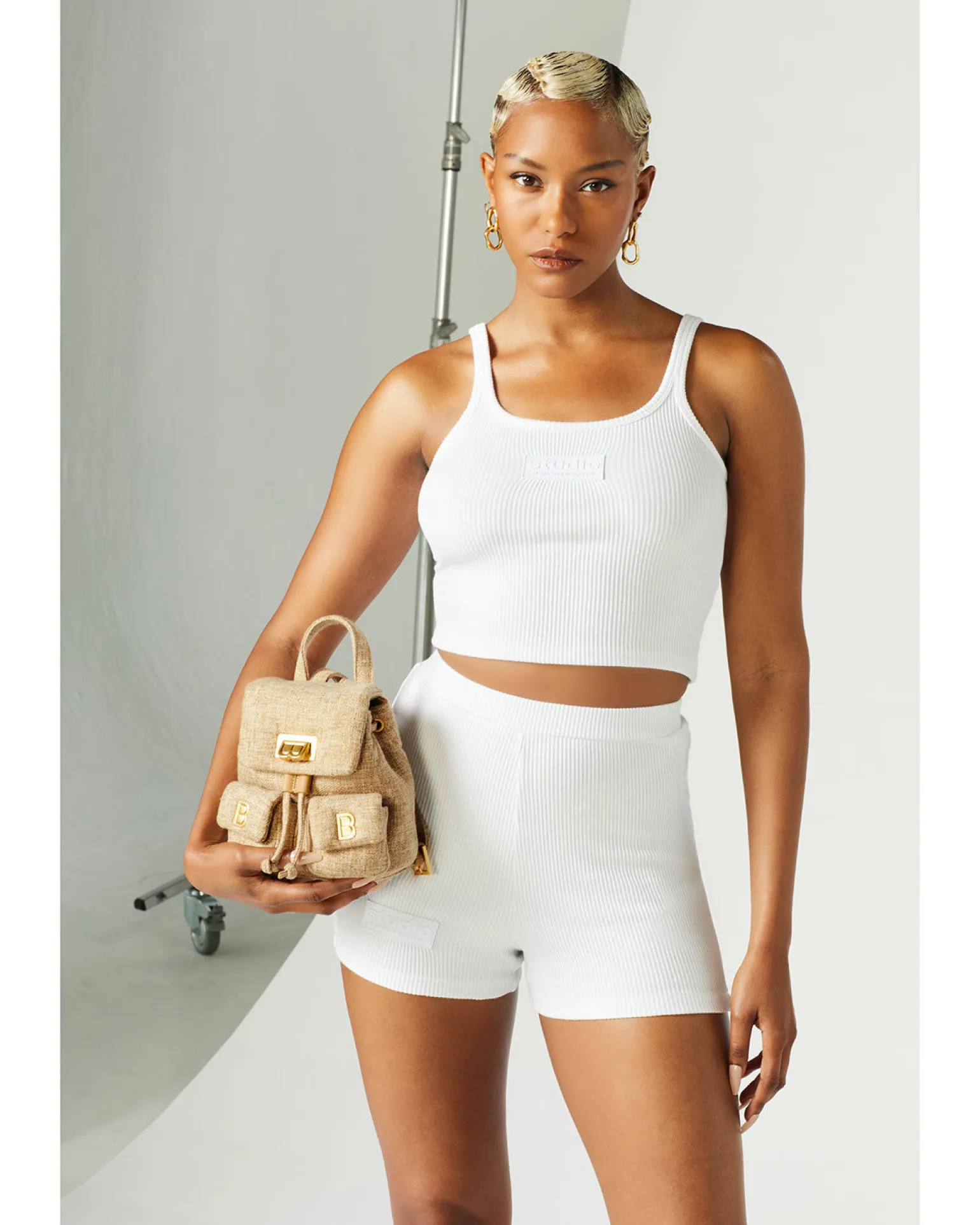 Ribbed High Waist Short