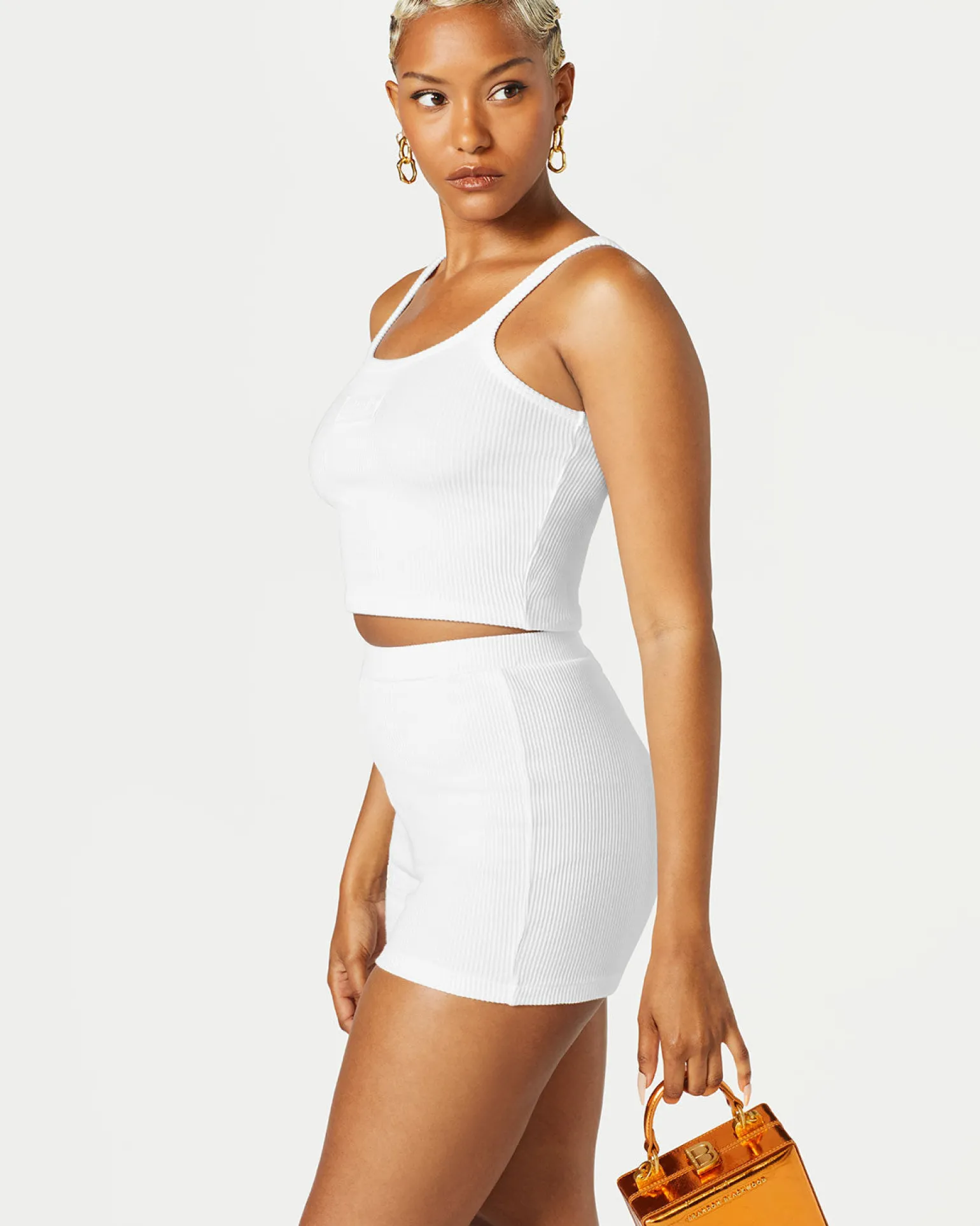 Ribbed High Waist Short