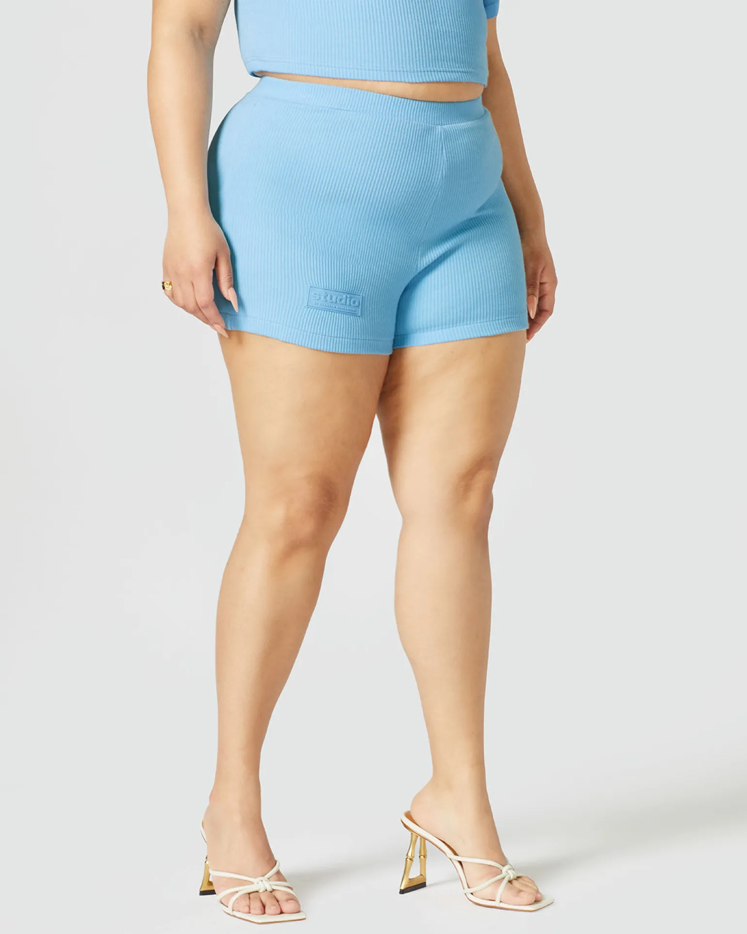 Ribbed High Waist Short