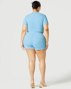 Ribbed High Waist Short
