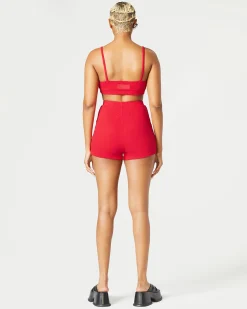 Ribbed High Waist Short