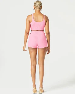 Ribbed High Waist Short