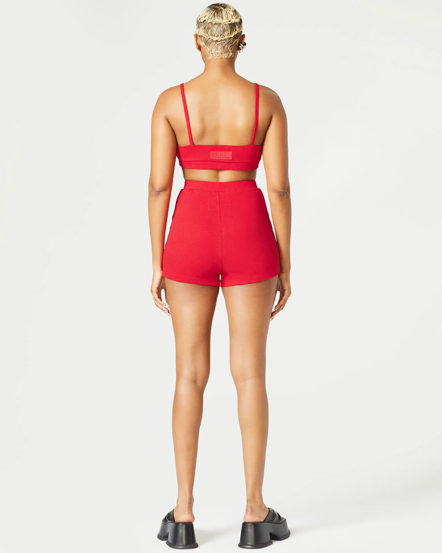 Ribbed High Waist Short