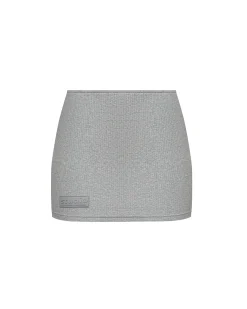 Ribbed Mid Rise Skirt
