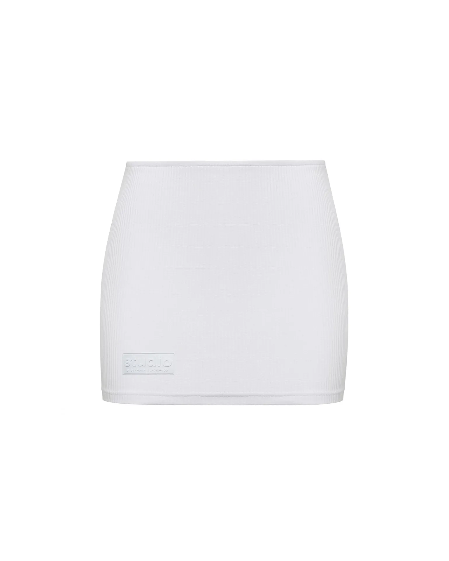 Ribbed Mid Rise Skirt