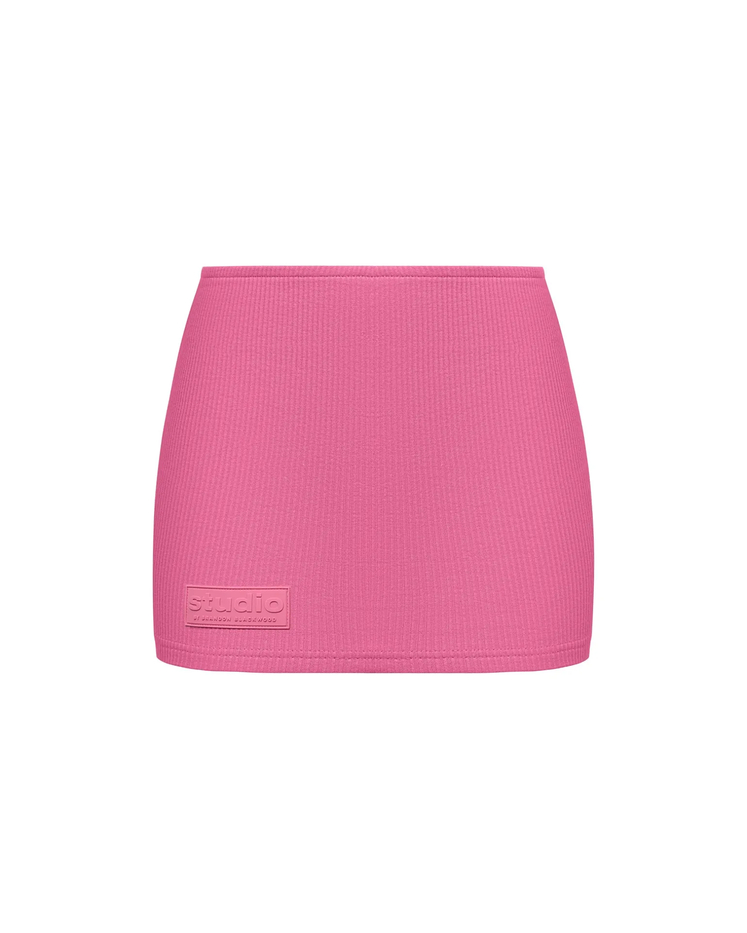 Ribbed Mid Rise Skirt