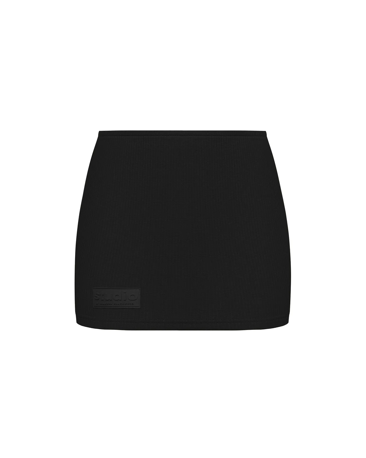 Ribbed Mid Rise Skirt