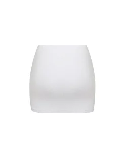 Ribbed Mid Rise Skirt