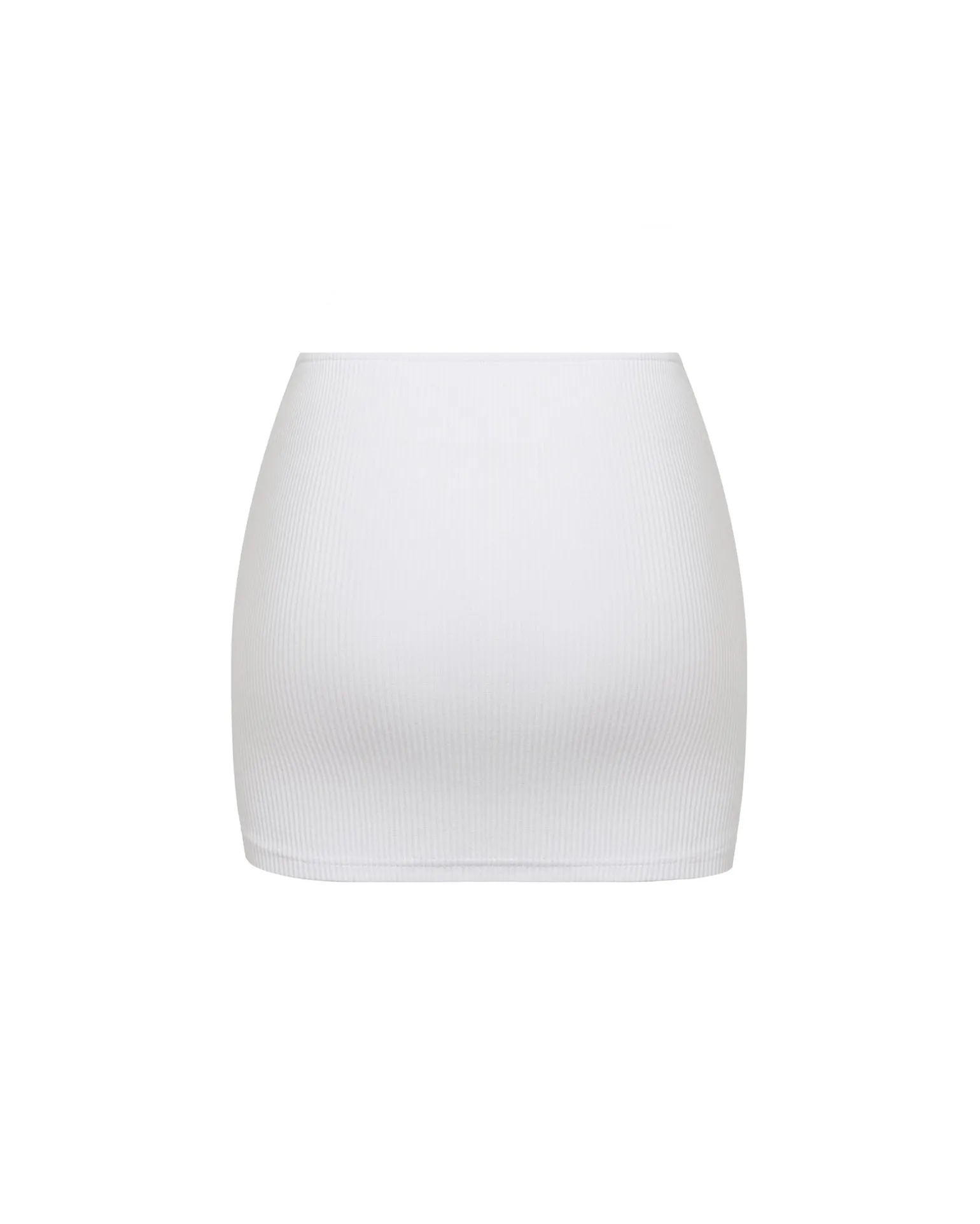 Ribbed Mid Rise Skirt