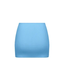 Ribbed Mid Rise Skirt