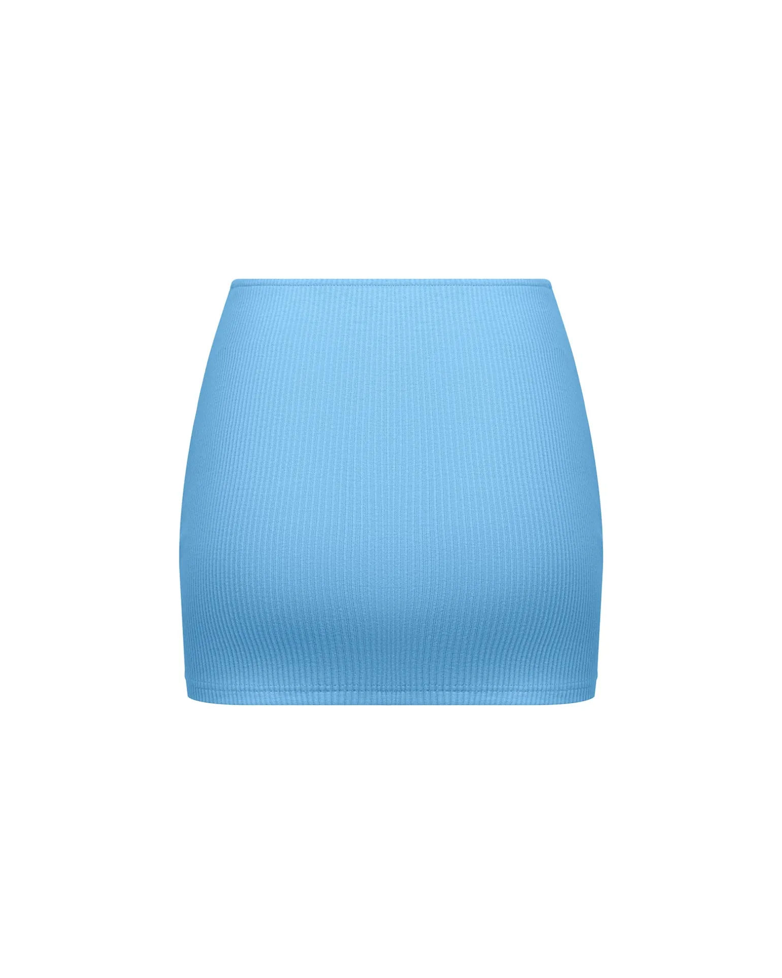 Ribbed Mid Rise Skirt