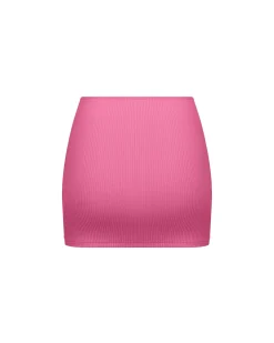 Ribbed Mid Rise Skirt