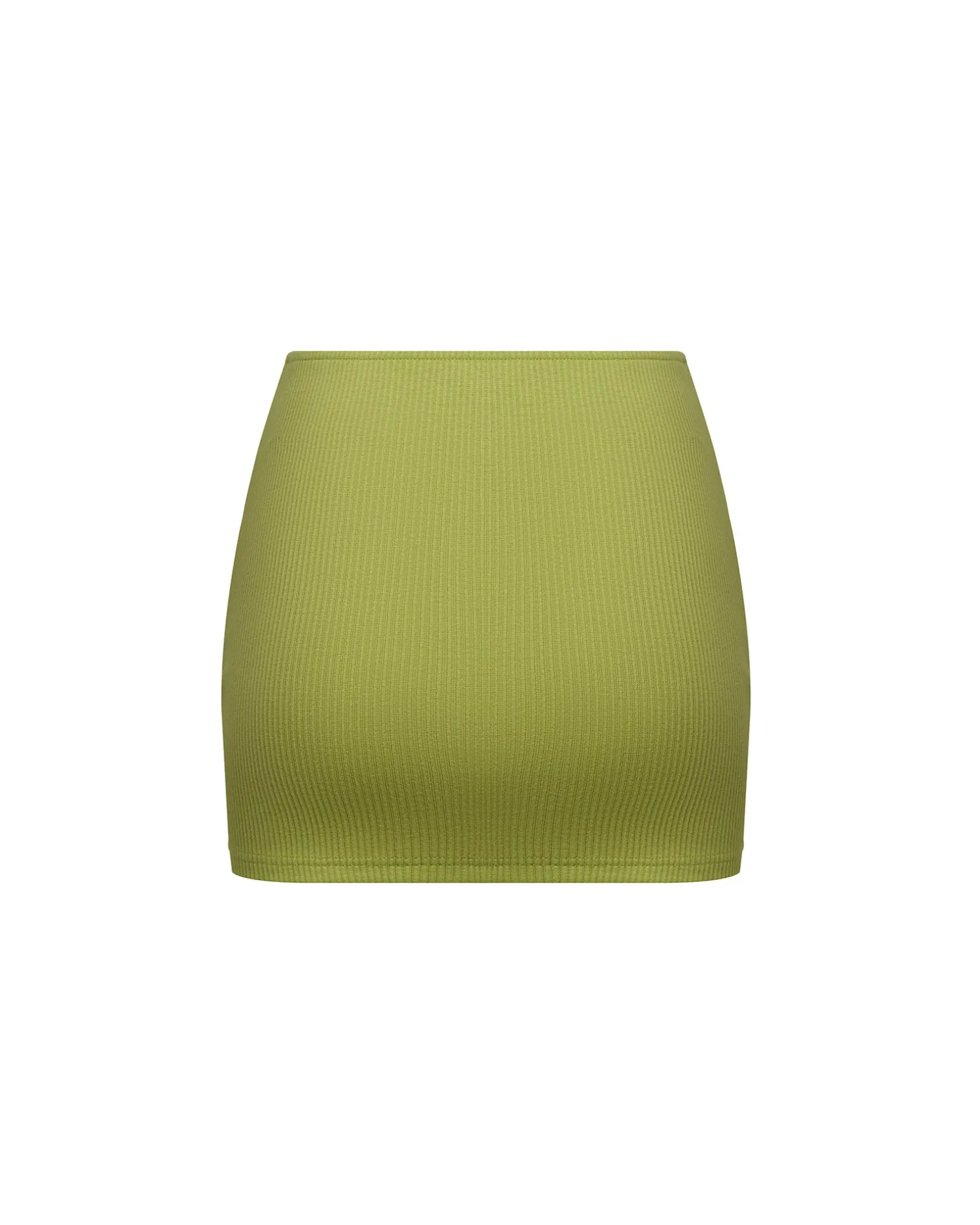 Ribbed Mid Rise Skirt