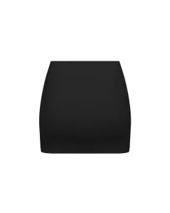 Ribbed Mid Rise Skirt