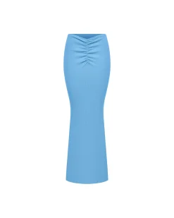Ruched Maxi Skirt