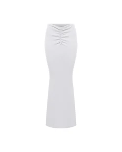Ruched Maxi Skirt