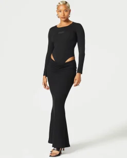 Ruched Maxi Skirt