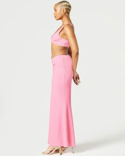 Ruched Maxi Skirt
