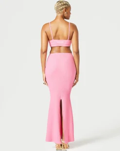 Ruched Maxi Skirt