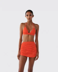 Ruched Swim Skirt