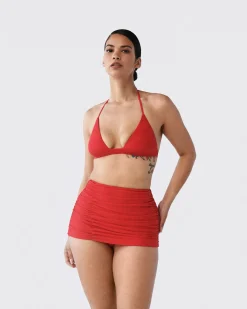 Ruched Swim Skirt