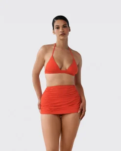Ruched Swim Skirt