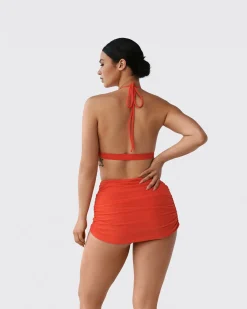 Ruched Swim Skirt