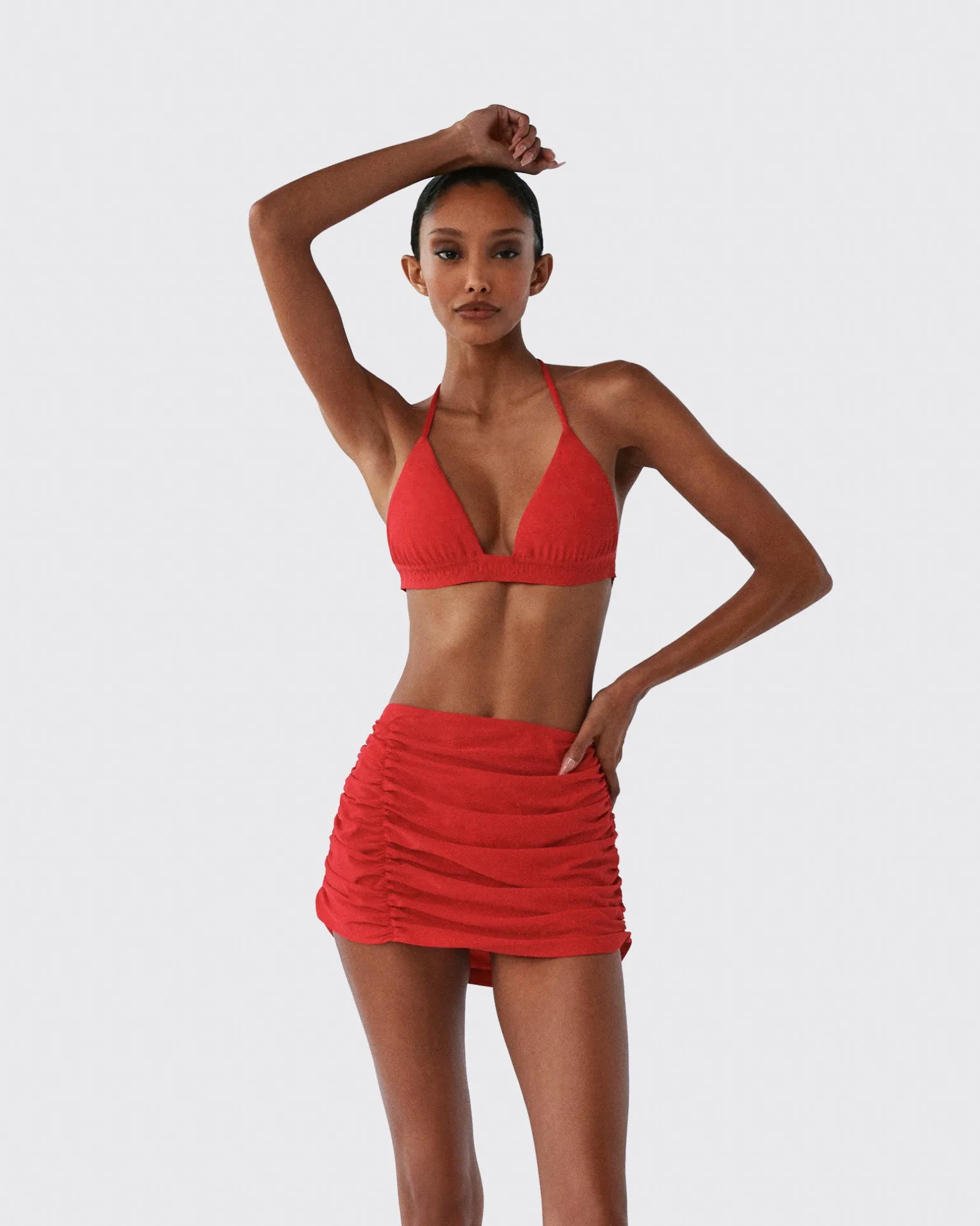 Ruched Swim Skirt